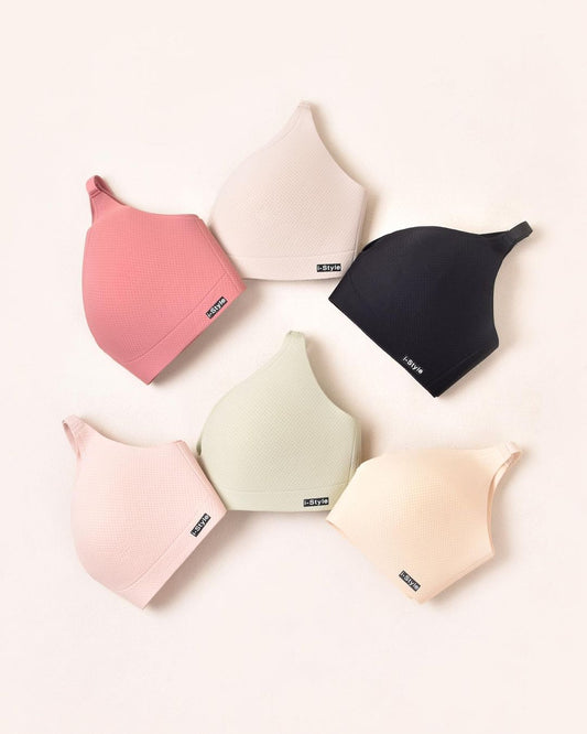 (32-38)b. Seamless one-piece ultra thin wire free bra (064)